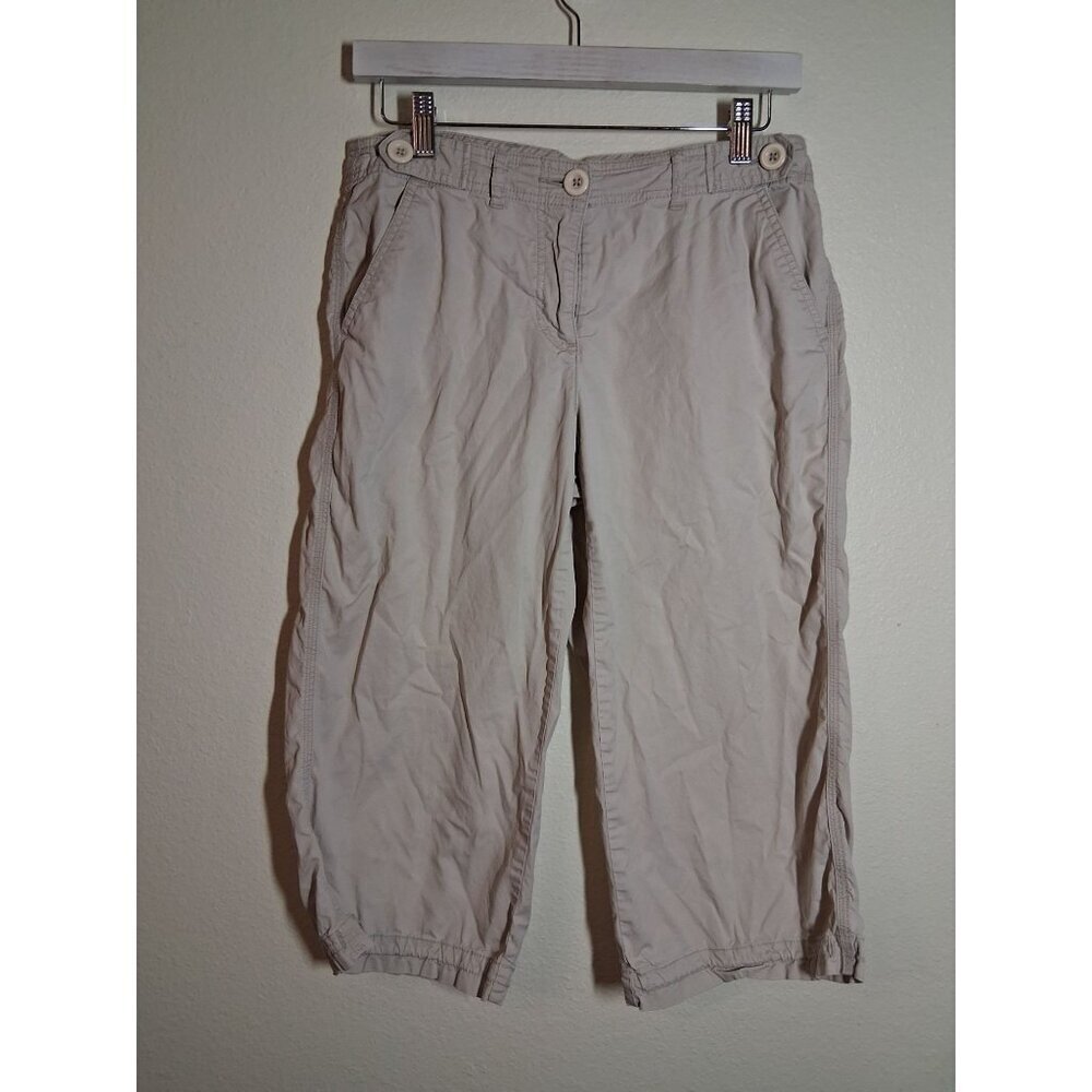 Style & Co Cotton Capris Pants Khakis Casual Summer Outdoor Beige Women's Size 4